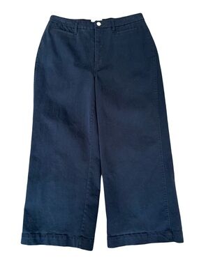 HAYES Navy Cropped Wide Leg Pants Size 31P